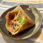 そば処たからい - 前菜　蕎麦いなり