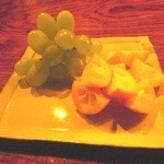 ル テアトル - 美味しかったフルーツ！マスカットと金柑