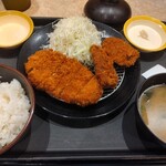 松のや - ロースかつ＆ラムかつ２枚定食