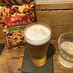 麹町いづみや しろ - ・あがりビール・あげ塩いかあられ