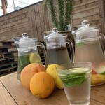 Cafe Shino Terrace - デトックス、ハーブ、フルーツなど、女性に嬉しい自家製ウォーター