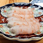 天ぷら浅沼 - 追加のぼたん海老、寝かしてます