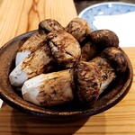 天ぷら浅沼 - 雲南省の松茸、私達は今年初の松茸