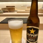 鮨 浜はち - サッポロ 黒ラベル（小瓶）