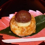 築地ちとせ - 秋の創作和菓子 「栗ぼうし」