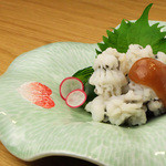 Osakanaya Satou - <ハモおとし>梅肉ソースを付けてお召し上がり下さい。