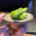 炭焼 おかげさん - 北海道押谷ファーム産アスパラ