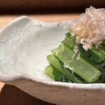 炭焼 おかげさん - 仙台雪菜お浸し