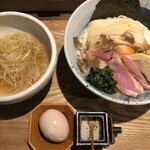 鴨出汁中華蕎麦 麺屋yoshiki - 鴨とポルチーニのクリーミーつけ麺