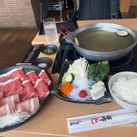 銀座しゃぶ通 マロニエゲート店 - ロースしゃぶ定食