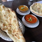 カトマンズキッチン - ナンはプレーンとチーズをチョイス