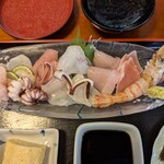 味処 喜いち - 刺し身アップ