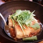 居酒屋 兀突骨 - 揚げ出し豆腐の桜エビあんかけ