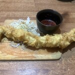 広島県民酒場 - ホルモンの天麩羅￥880