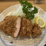とんかつ こばやし亭 - 特選ランチ　鹿児島県産黒豚ロース　断面