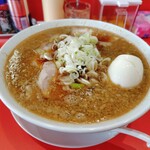 ラーメン長瀬 - 背脂中華そば（大）+味玉
