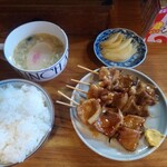 坂 - 料理写真:焼き鳥定食850円