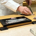 鮨 なんば - 秋刀魚　軽い火入れ