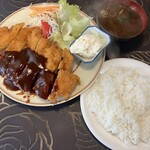 オーシャン - チキンカツ定食ケチャップソース