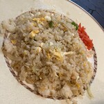 オーシャン - エビピラフ（福神漬が切れたのか紅生姜添え）