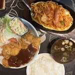 オーシャン - イタスパ、チキンカツ定食
