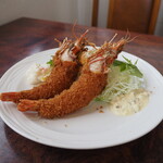 大使館 - 料理写真:海老フライ定食