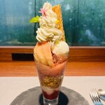 ダイニング 流 - 桃のパフェ