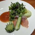 luogo - 鮮魚　ガスパチョ　マンゴー