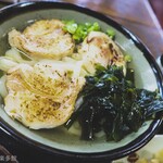 ヨコクラうどん - 鶏チャー葱炙油うどん