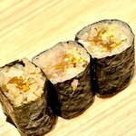 鮓樹 - 全部食べきらないうちにランチタイム終了ｗ　トロたくって大トロで作るんだｗ