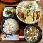 リンデン - カキフライ定食¥980