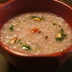 山ごぼう - 古代米入りおかゆ。