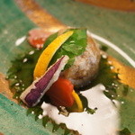 山ごぼう - 里芋のしんじょ。