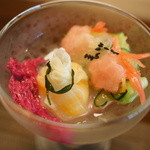 山ごぼう - 花をモチーフにした酢の物。