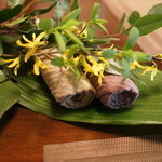 山ごぼう - おしぼりからしていいね。