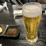 肉處 六 - 生ビールは冷え冷え