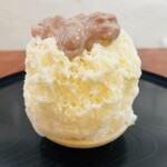 こひる庵 - 味見氷　小豆果あんクリーム　200円
