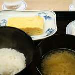 もめん - 厚焼き玉子とご飯