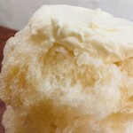 こひる庵 - チーズクリームにまずはひとかけかのすだちをかける