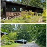 リストランテ クラシコ - 安曇野市穂高有明の山麓線から
      細い道を森の中へ少し入ったところに
      お店を発見。
      
      お店前の砂利の駐車場