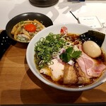 ラーメン 亀徳 - 名古屋コーチンラーメン　メンマ丼！
