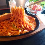 アルファー - 麺上げ