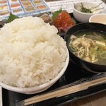 わ楽 - 新米ご飯は、ハマさん盛りで