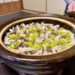 亀の井別荘 - 新銀杏としめじの炊き込みご飯