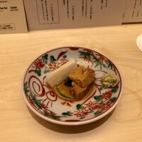鮨　日本橋　鰤門 - あん肝と長芋