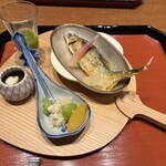 時わすれの宿佳元 - 夕食　器がおしゃれ