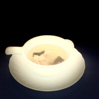 赤坂 桃の木 - ②【スープ】
                    タラバ蟹？、金華ハム、2種の木耳（白、黒）、クコの実 の清湯