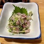 龍頭 - 鯵のタタキは刻み茗荷タップリで良かった。