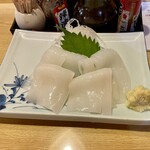 龍頭 - 白イカ刺身
