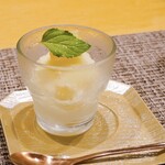 天ぷら初穂 - ・林檎のシャーベット